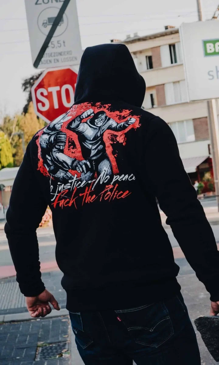 PG WEAR | No Justice – No Peace | BLACK | DUKSERICA (Mask)