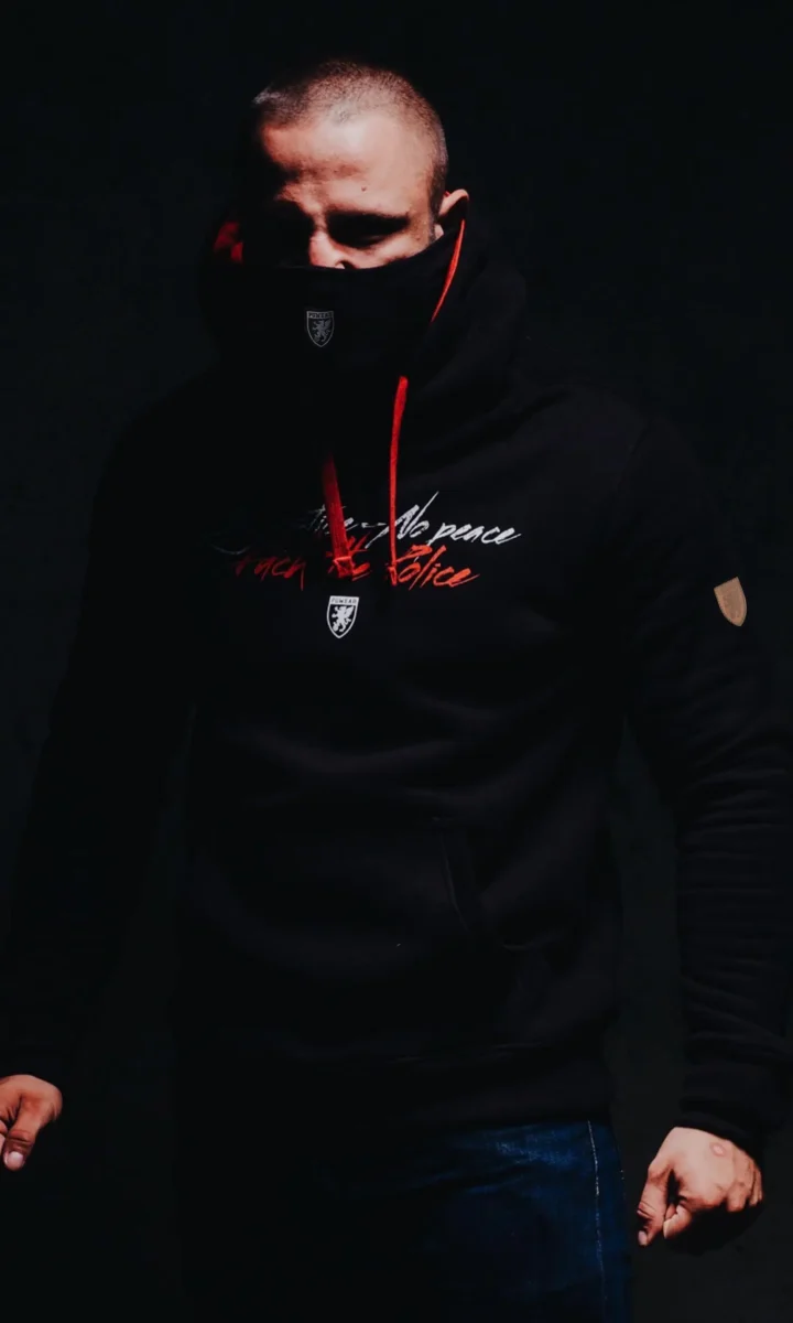 PG WEAR | No Justice – No Peace | BLACK | DUKSERICA (Mask)