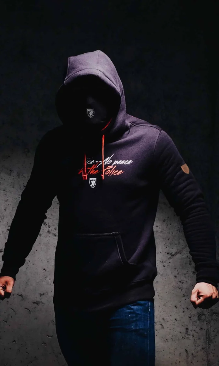 PG WEAR | No Justice – No Peace | BLACK | DUKSERICA (Mask)