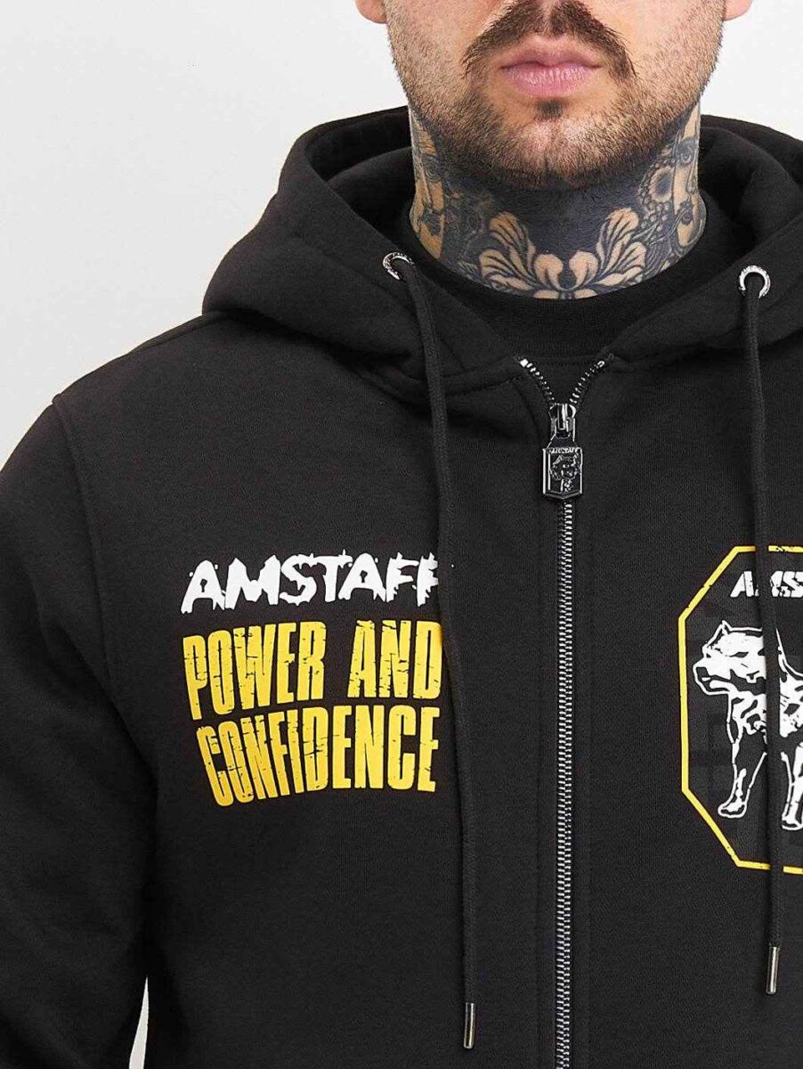 AMSTAFF | Solinor Zip | BLACK | Dukserica