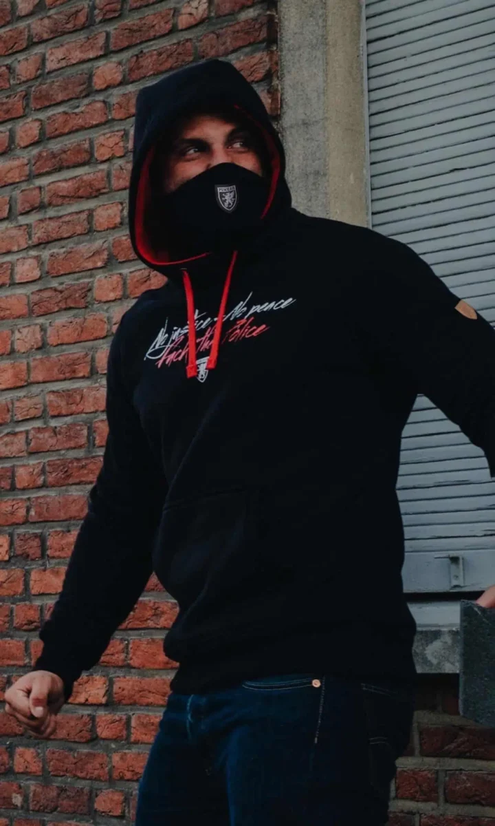 PG WEAR | No Justice – No Peace | BLACK | DUKSERICA (Mask)
