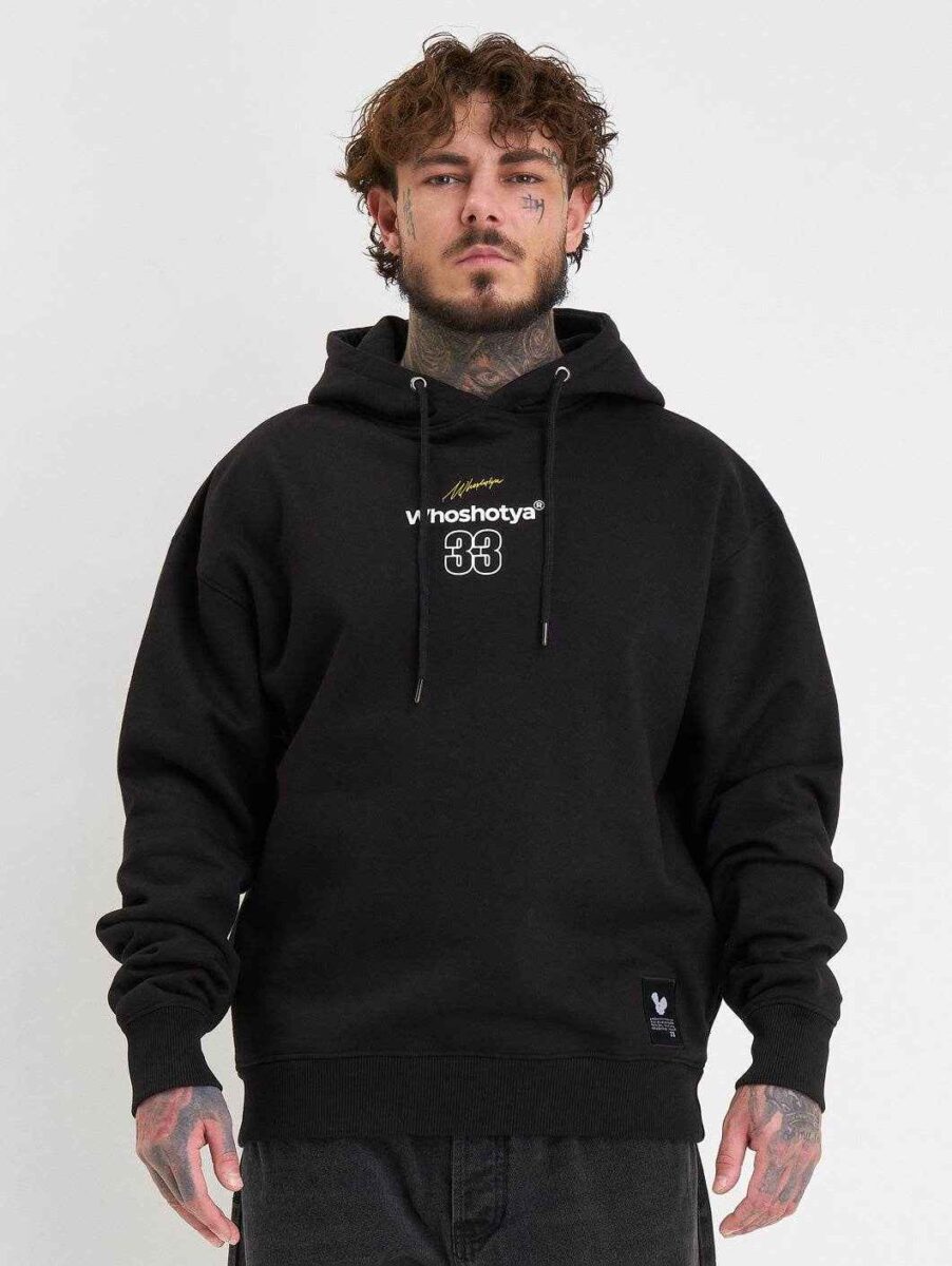 Whoshotya | Solinor Zip | BLACK | Dukserica Oversize