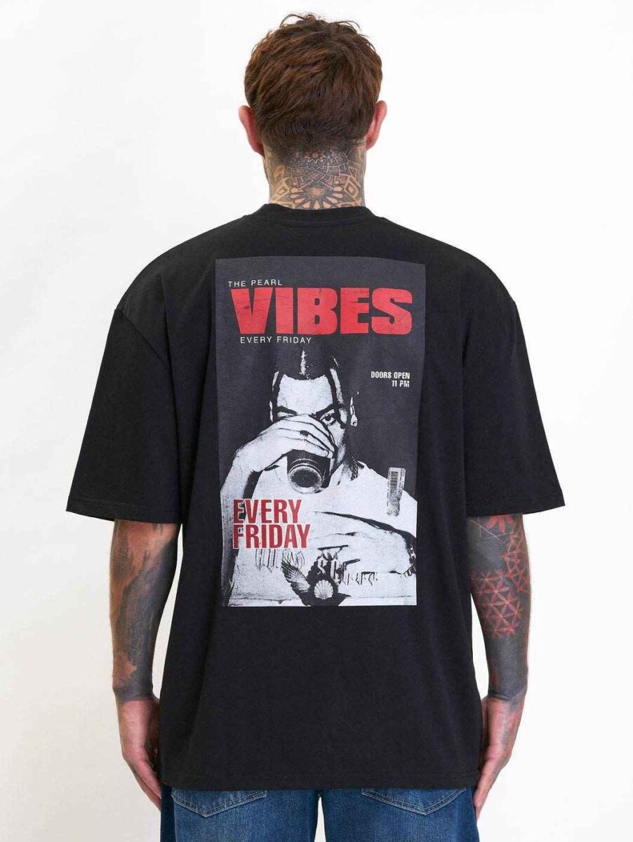 Whoshotya | Vibes | BLACK | Majica – Oversize