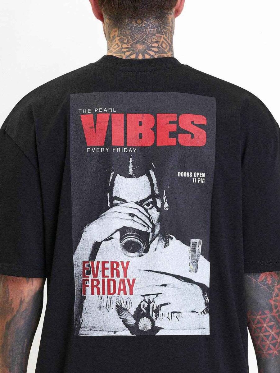 Whoshotya | Vibes | BLACK | Majica – Oversize