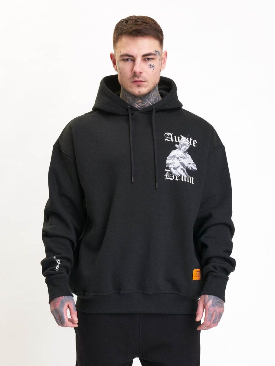 Whoshotya | Audite Deum | BLACK | Dukserica Oversize
