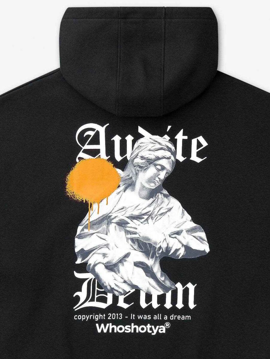 Whoshotya | Audite Deum | BLACK | Dukserica Oversize